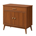 Buffet en bois avec tiroir et portes en bois brun 80x40x85 cm(Brun)