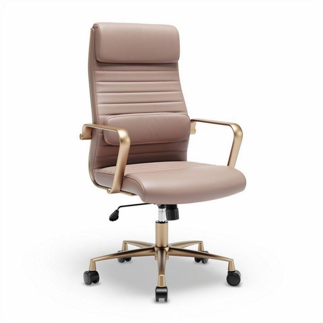 Chaise de bureau en simili cuir pour espace de travail - 60 x 60 x 100