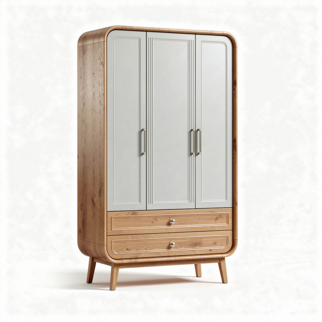 Armoire de rangement pour salon en bois et MDF - 150 x 60 x 200