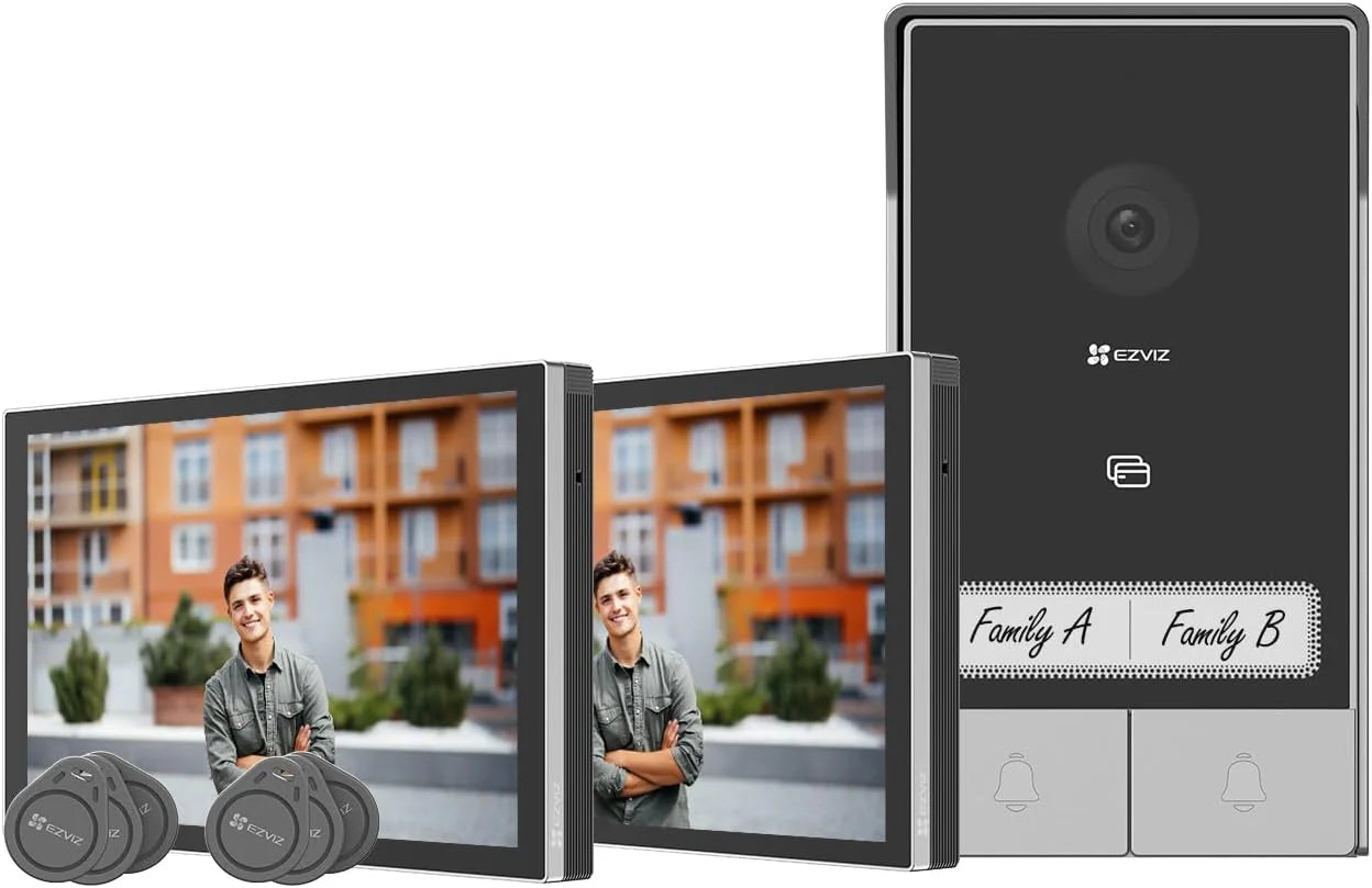 EZVIZ HP7 interphone vidéo 2K, écran tactile 7, RFID, WiFi dual-band, étanche