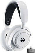 SteelSeries Arctis Nova 7X Wireless — Micro casque multi plate-formes de jeu et mobile — 2,4 GHz + Bluetooth — Autonomie 38 Hr — USB-C — Microphone amovible — Xbox Series X|S, PC, PS5, VR, Switch(Blanc)