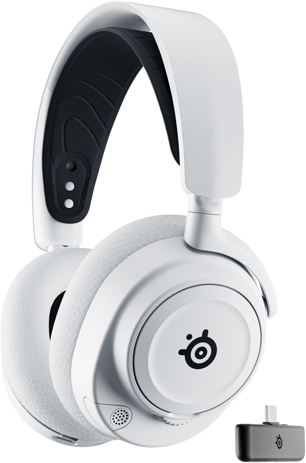SteelSeries Arctis Nova 7X Wireless — Micro casque multi plate-formes de jeu et mobile — 2,4 GHz + Bluetooth — Autonomie 38 Hr — USB-C — Microphone amovible — Xbox Series X|S, PC, PS5, VR, Switch(Blanc)