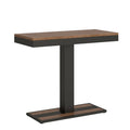 Table console extensible en bois Reggio Calabria pour salle à manger(Extensible Jusqu'À 190 Cm/Ciment)