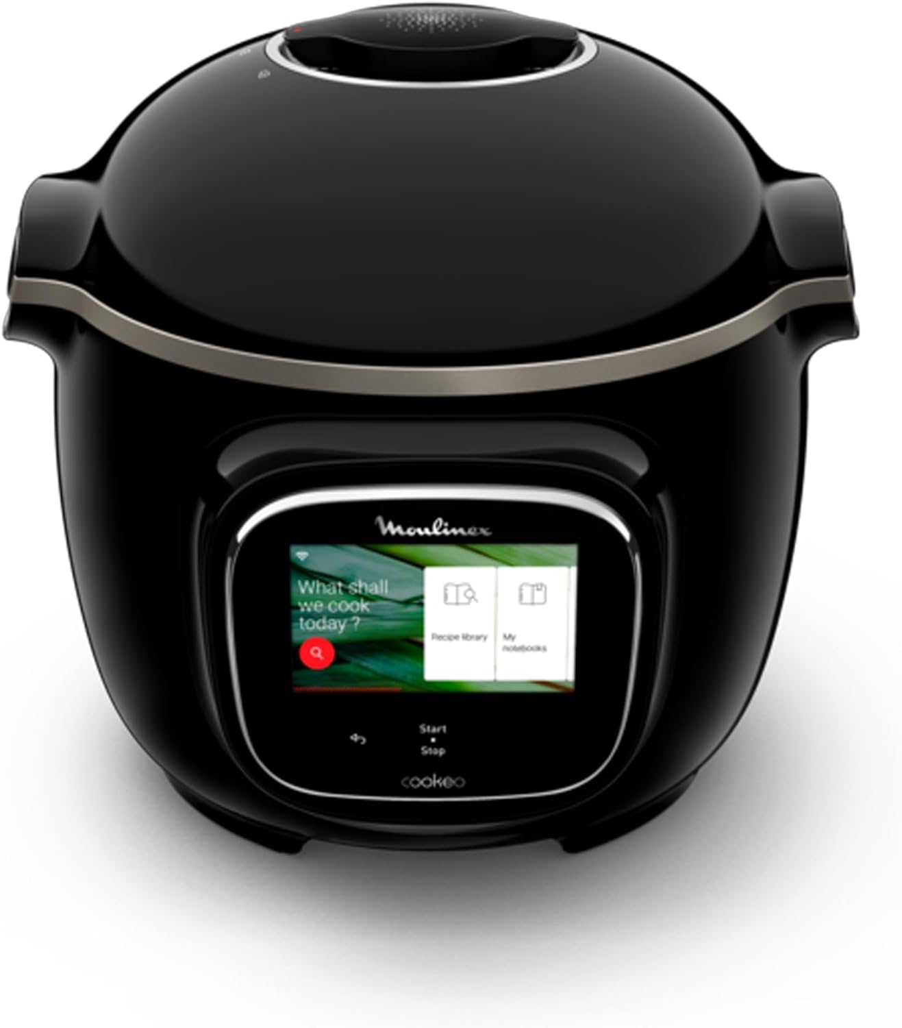 Cookeo Touch Wifi Multicuiseur intelligent, Cuve 6 L, Haute pression, Guide pas à pas, 250 recettes intégrées, Application CE902800, Noir(Cookeo + moule à gâteaux)