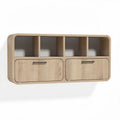 Étagère murale moderne pour rangement de livre en bois - 80 x 30 x 20