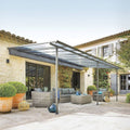 hespéride Pergola adossée BELIZE Graphite 6 x 3,5 m(Graphite)