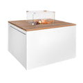 Easyfires Cube Vuurtafel Vierkant - Wit(Propaangas/RAL 9016 (verkeerswit))