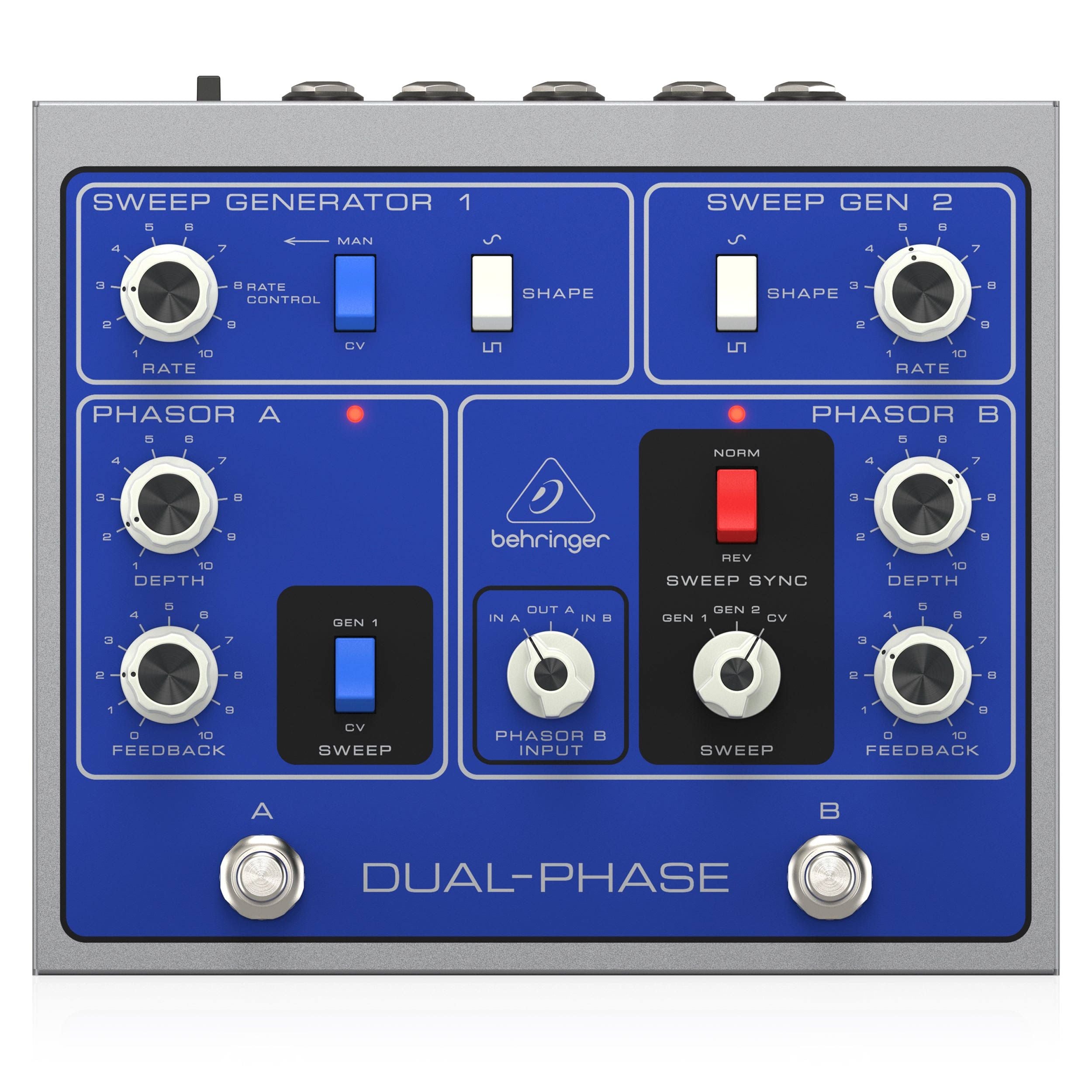 Behringer DUAL-PHASE(Bleu/Gris/Noir)