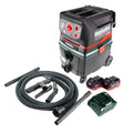 Metabo ASR 36 18 BL 25 M SC 36 V (2x 18 V) Aspirateur sec/humide 25 l brushless + 2x Batteries 8.0 Ah + Chargeur(défaut)