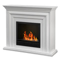Cheminée au sol bioéthanol Carter en bois 3,4 Kw Déco moderne