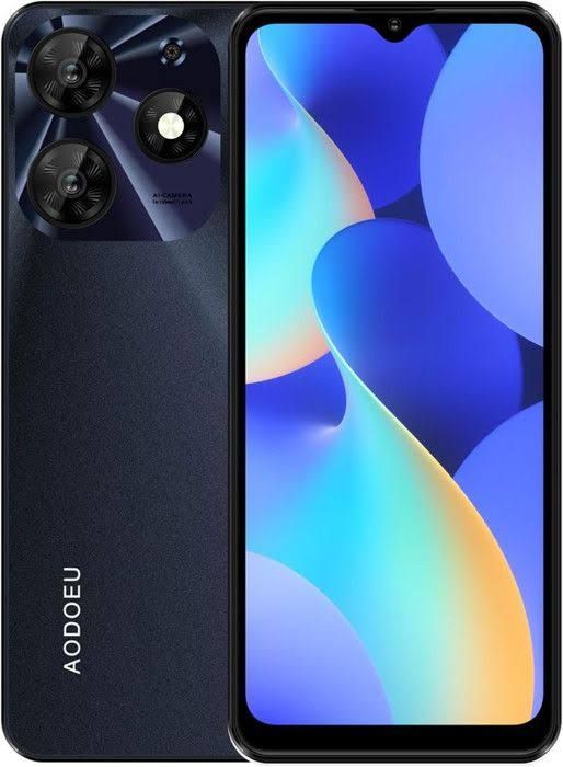 aodoeu Téléphone Portable Débloqué 4Go+64Go Android 12,6,56smartphone 8Mp+16Mp,Chargement Rapide,Dual,5435Mah,Sim Gps/Otg/Type C(Noir)
