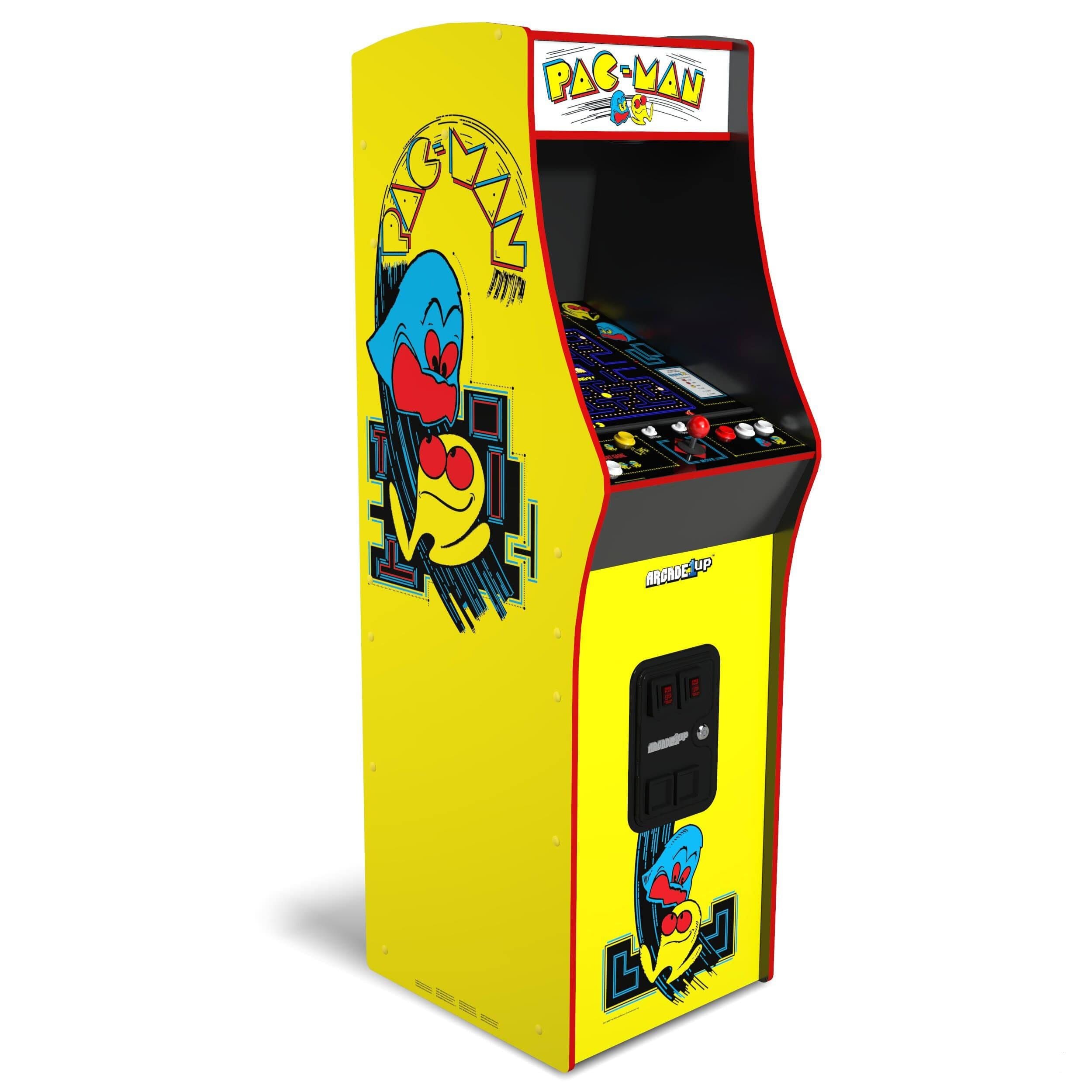 Arcade1Up Pac-Man Deluxe arcade Machine(Jaune/Noir/Bleu/Rouge)