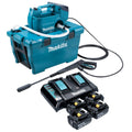 Makita DHW 080 PG4K Nettoyeur haute pression sur batterie 36 V ( 2x 18 V ) 80 bar 380 l/h Brushless + 4x batterie 6,0 Ah + chargeur double