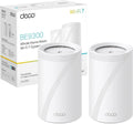 TP-Link Deco Routeur WiFi 7 Mesh BE9300 Tri-Bande, Port Ethernet 2,5G, Couverture de 380㎡, Itinérance IA Transparente, Connectez 200 appareils, Compatible Toutes Les Box Internet, Deco BE65(2-Pack)(Blanc)