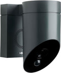 somfy 1875326 - Outdoor Camera 2 Grise, Caméras avec détection de Mouvement Intelligente, Sirène intégrée de 110 DB, Branchement Possible sur Un luminaire existant, Images Full HD 1080p(Grise)