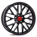 4x MAM RS4 18 Jante noir peinté 8x18 ET 45 5x112 ML 72.6| Jantes alu - Acheter des jantes - Roues complètes - Velonity- Pneus d'hiver(Noir)