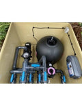 piscine coque, mini piscine -10m2 livraison rapide(Noir/Bleu/Gris/Beige)