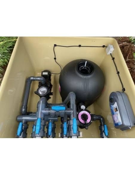 piscine coque, mini piscine -10m2 livraison rapide(Noir/Bleu/Gris/Beige)